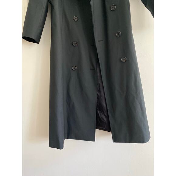 KNOT STANDARD Loro Piana System Black Trench Coat - Picture 4 of 16